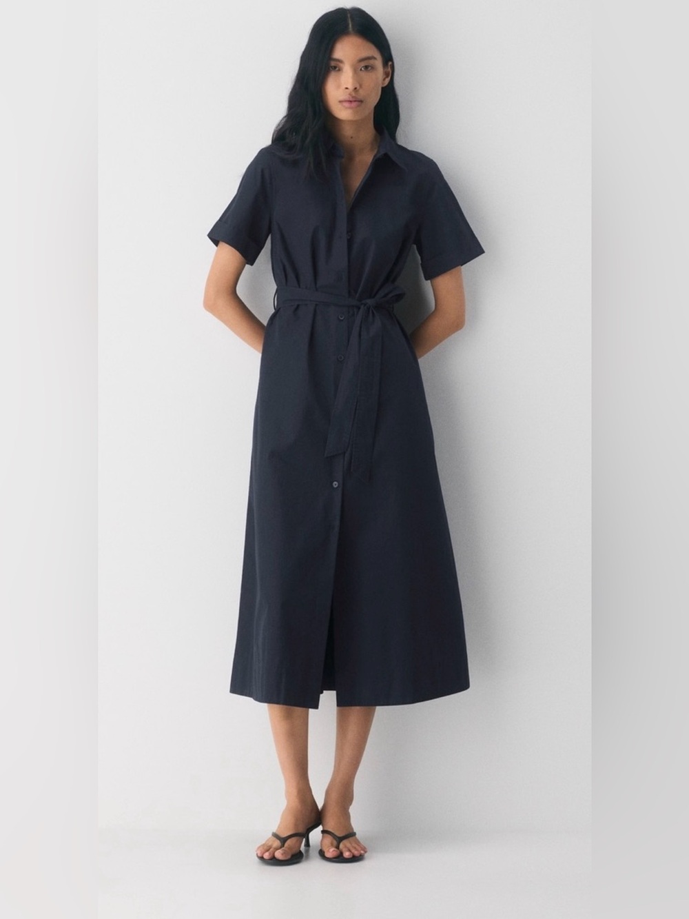 Aritzia Wilfred Eleta Poplin Maxi Dress